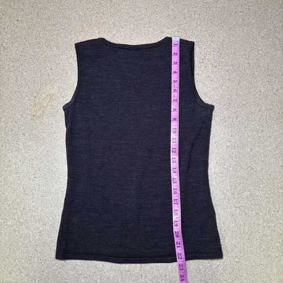 Ann Taylor Size S Wool Brown Vest Women Sweater Stylish Cut D1 - Picture 6 of 6